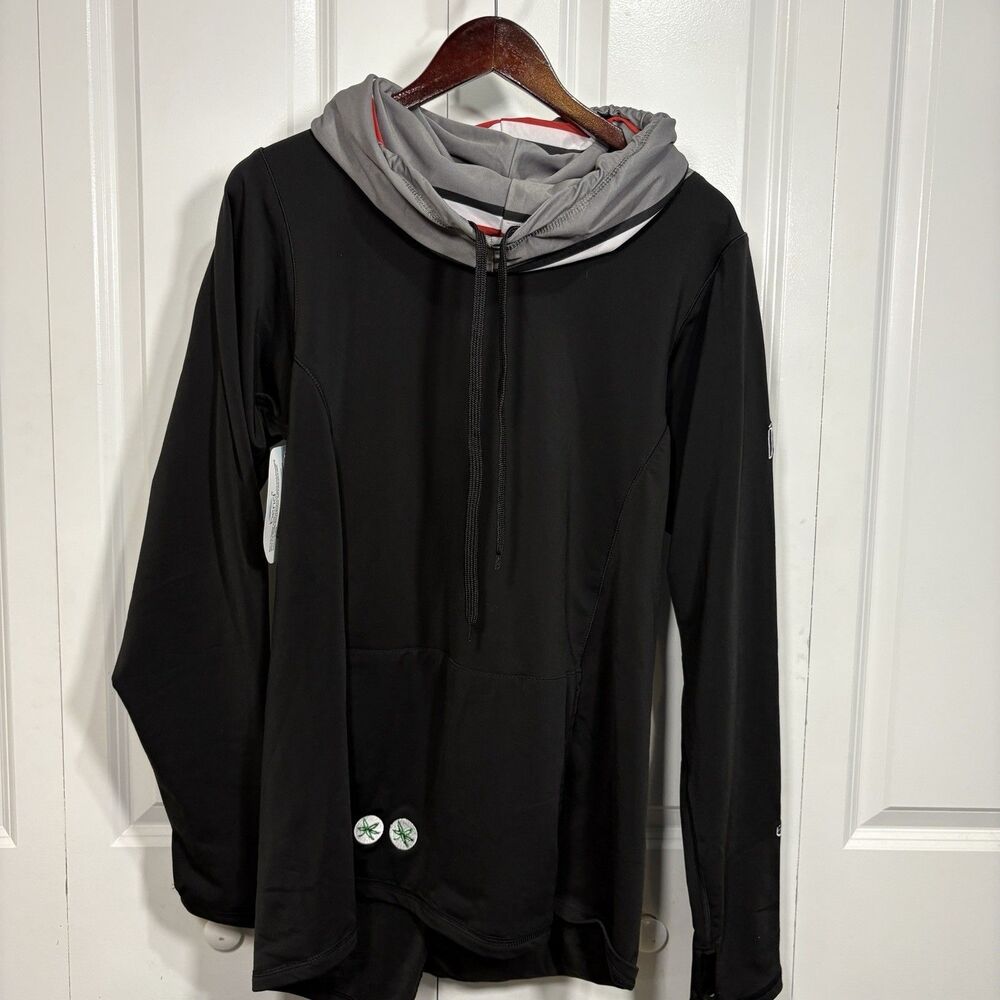 Bend Ohio State Hoodie Womens 2XL Black Cowl Neck NWT Buckeyes Football